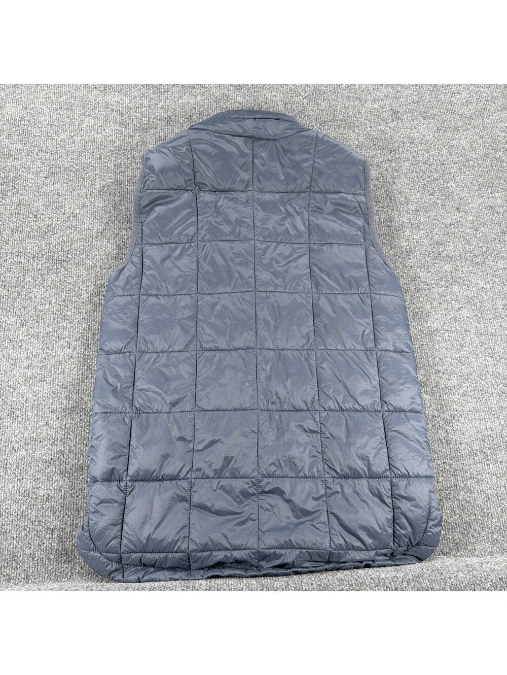 GAP Men's Upcycled Puffer Vest Navy Recycled Water Resistant EUC-XS Tall